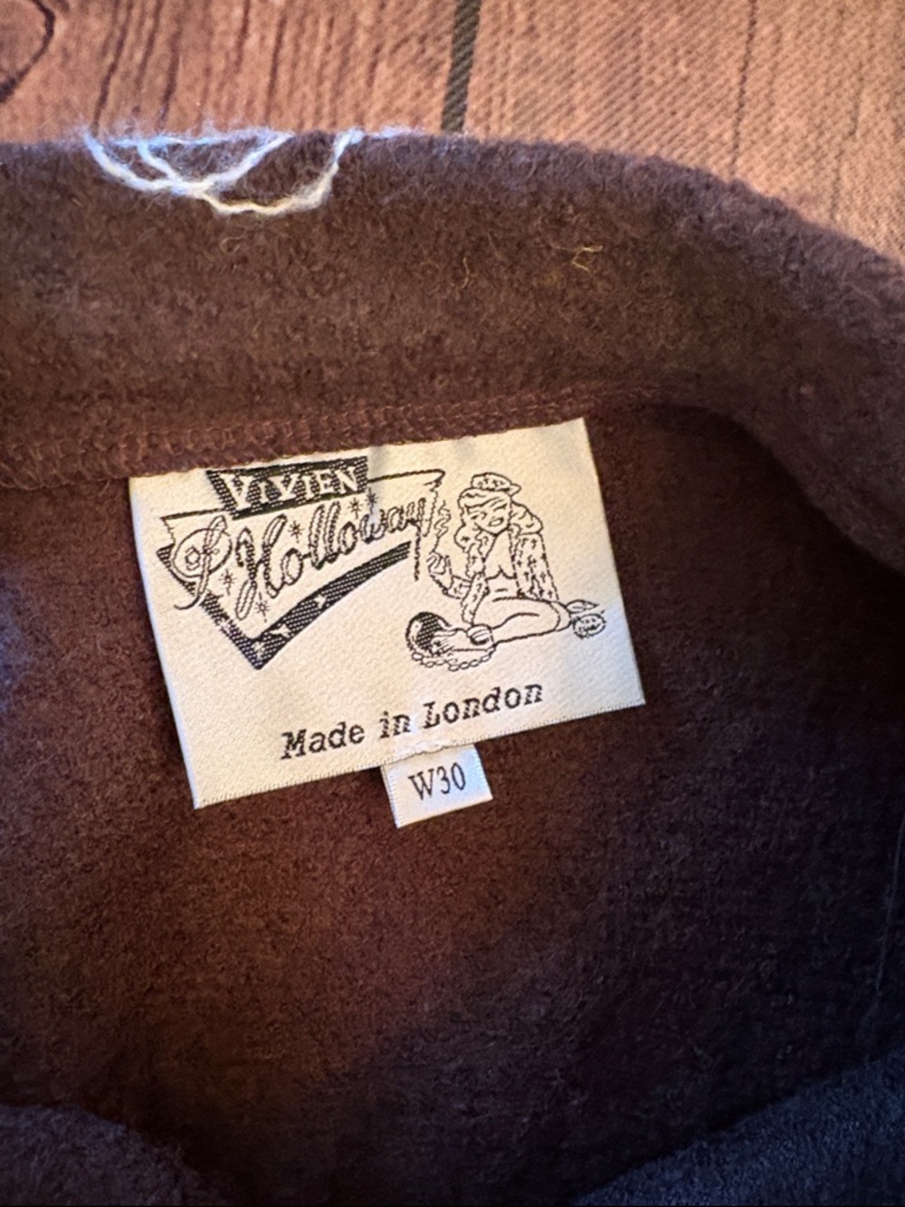EUC Vivien of Holloway Wool Blend Circle Skirt w/ Embroidered Polka Dots Sz W30 - Picture 2 of 6